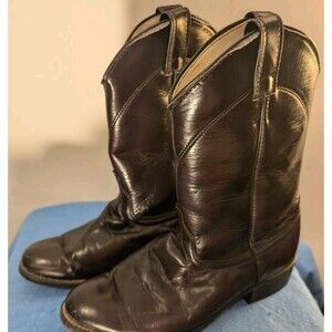 Laredo Cowboy Boots- Women's Size 9.5 M Width - Vintage Burgundy Style 6905